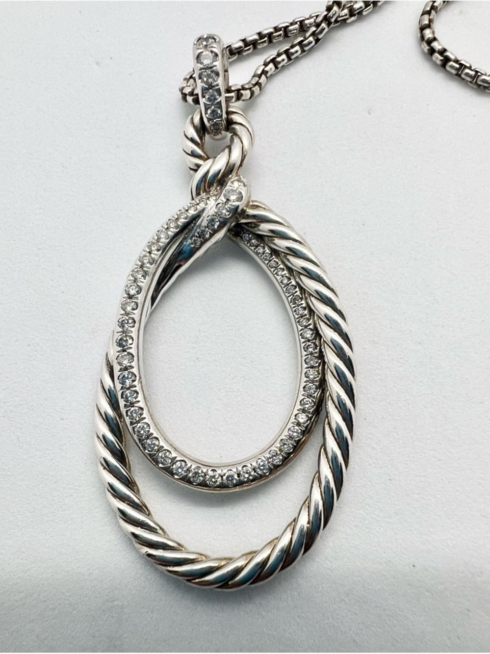 David Yurman Continuance Pendant Necklace With Diamonds